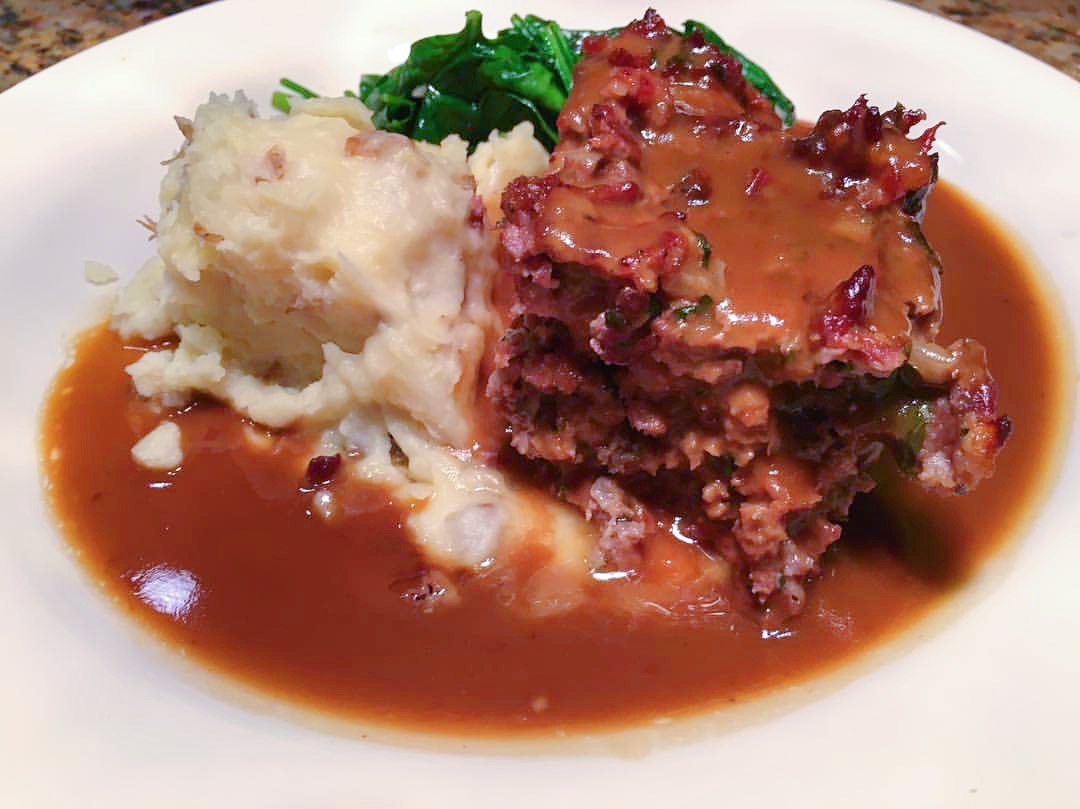 Wednesday Blue Plate: Mama’s Meatloaf at the Roadhouse