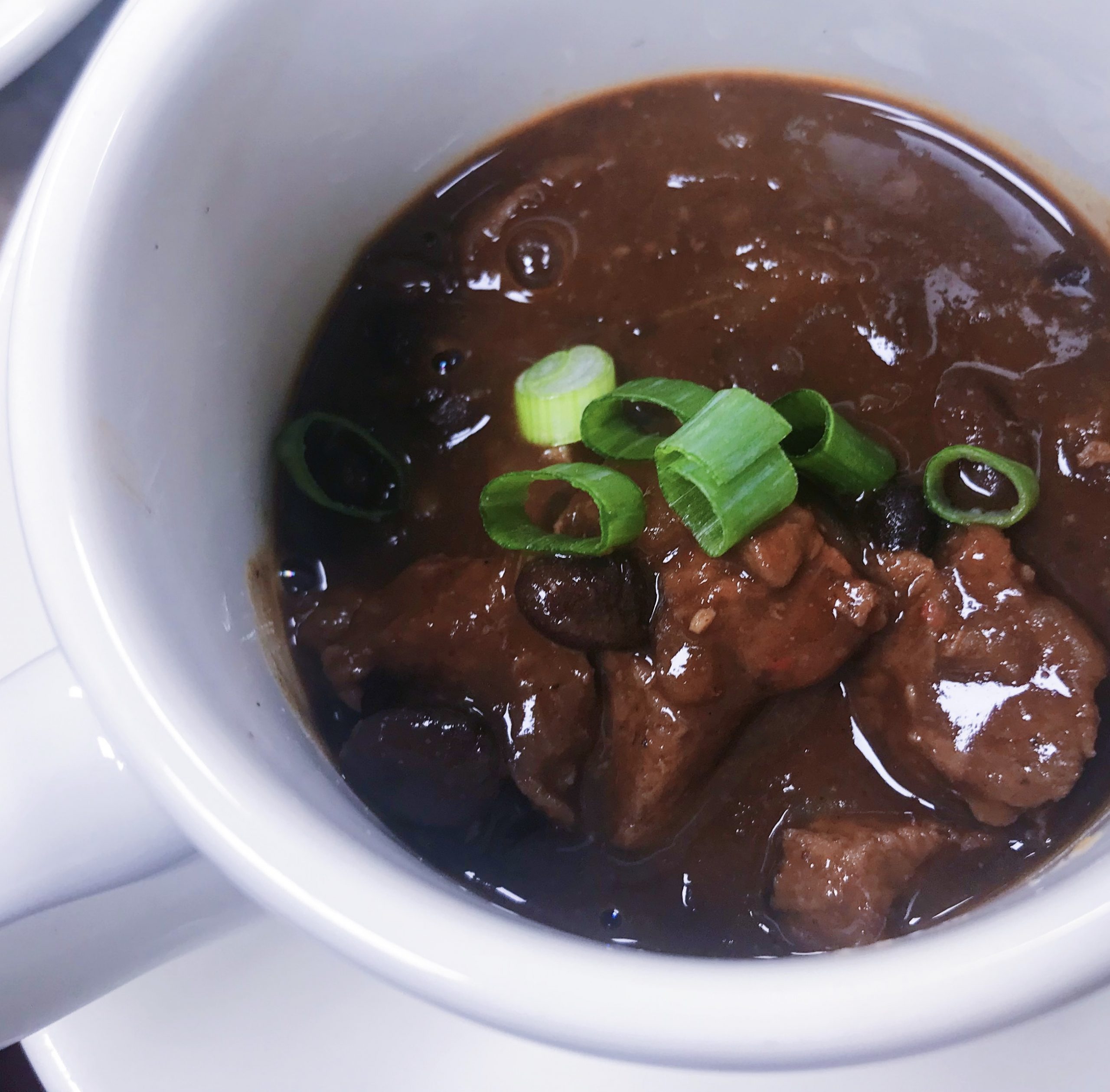 A bowl of Roadhouse ancho-beef chuck chili.