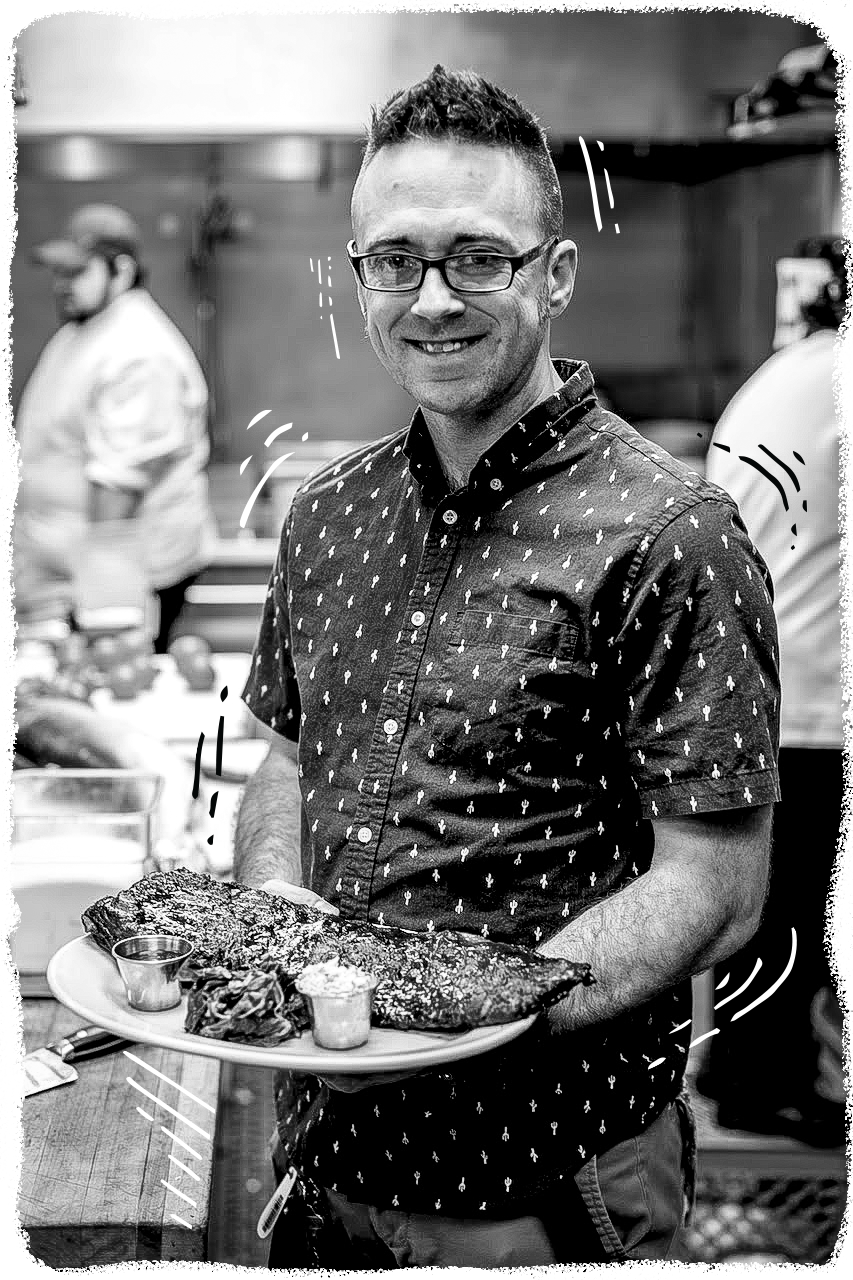 Chef Bob with a breakfast dish and a smile