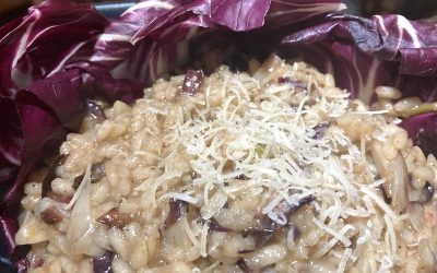 Risotto with Radicchio and Smoked Chicken