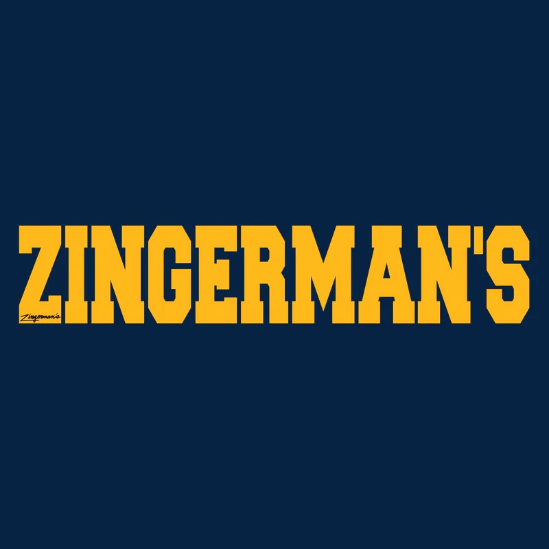 Zingerman's Grad Unisex Soft Style T-Shirt- Navy